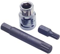 Laser 0329 Spline Bit Set 3pc