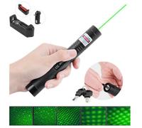 Laser 303 5 mW Stylo Vert Pointeur Laser Pointeur Stylo lumière laser Puissant 4000 mAH 18650 Batterie + chargeur