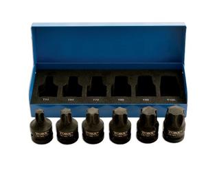 Laser 4947 Lot de 6 embouts Torx 1/2"D