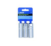 Laser 7295 Jeu de douilles de bougie d'allumage à paroi mince 3/8 « D 3pc