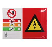 Laser 8462 Hybrid/EV Warning Signs 3pc