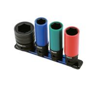 Laser 9173 Twin Drive Impact Wheel Sockets - 4pc