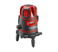 Laser à ligne verte EXTOL, autonivelant en croix, 1H x 4 V (+6D) 8823312