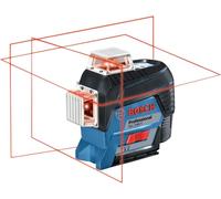 Laser à lignes GLL 3-80 C Bosch, avec 4 piles LR6 (AA) de 1,5 V, adaptateur pour accumulateur