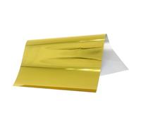 Laser argent 8x15cm, 50 feuilles de papier marquage à chaud, feuille plastifieuse transfert for boîte rigide et matière plastique(50pcs-gold)