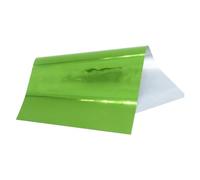 Laser argent 8x15cm, 50 feuilles de papier marquage à chaud, feuille plastifieuse transfert for boîte rigide et matière plastique(50pcs-light green)