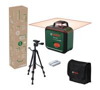 Laser de nivellement PLL 360-1 Bosch avec trépied TT 120 (laser plan 360° auto-nivelé, précision ±0,4 mm/m, portée 12 m, mode incliné pour pente, dans boîte en carton commerce en ligne)