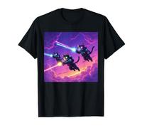 Laser de soufflage de Chats Volants T-Shirt Graphique avec Valeur