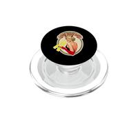 Laser Death Ray Retro Pin-Up Woman Années 60 PopSockets PopGrip pour MagSafe