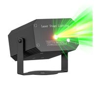 Laser Eclairage DJ Lampe de Scène JAJALUYA, Jeu de Lumiere Projecteur Rouge et Vert Pour Halloween Anniversaire KTV Fête