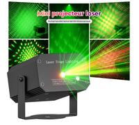 Laser Eclairage DJ Lampe de Scène UKing - Jeu de Lumiere Projecteur Rouge et Vert Pour Disco Fête Anniversaire KTV