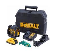 Laser en croix compact avec faisceau vert 18V DEWALT DCLE34021D1-QW avec une batterie 2,0 Ah