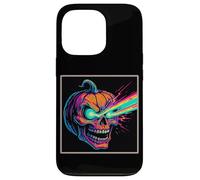 Laser Eye Citrouille Crâne Horreur Jack O'Lantern Coque pour iPhone 13 Pro