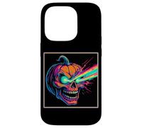 Laser Eye Citrouille Crâne Horreur Jack O'Lantern Coque pour iPhone 14 Pro