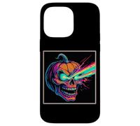 Laser Eye Citrouille Crâne Horreur Jack O'Lantern Coque pour iPhone 14 Pro Max