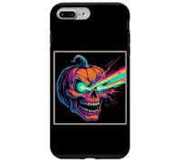 Laser Eye Citrouille Crâne Horreur Jack O'Lantern Coque pour iPhone 7 Plus/8 Plus
