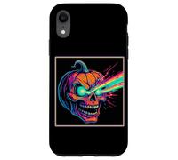 Laser Eye Citrouille Crâne Horreur Jack O'Lantern Coque pour iPhone XR