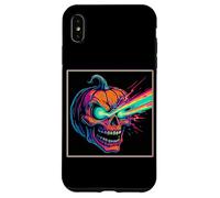 Laser Eye Citrouille Crâne Horreur Jack O'Lantern Coque pour iPhone XS Max
