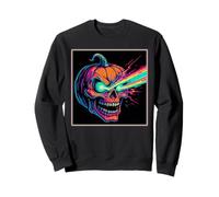 Laser Eye Citrouille Crâne Horreur Jack O'Lantern Sweatshirt