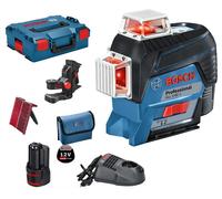 Laser ligne 12 V GLL 3-80 C + 1 batterie GBA 2 Ah + chargeur + coffret L-BOXX BOSCH 0601063R02