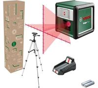 Laser ligne en croix Bosch - Quigo + (Portée 7 m, livré avec piles, trépied 1,1m et coffret)