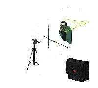 Laser lignes BOSCH - PLL 360-1 G - Avec un trépied TT120, une housse de protection, un manuel d'utilisation et des piles