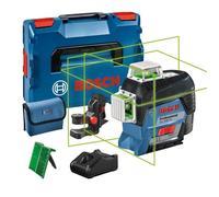 Laser Lignes Bosch Professional GLL 3-80 CG à lignes vertes avec support BM1, platine de mesure, poche, en Lboxx - 0601063T03