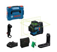 Laser lignes vert 360° GLL 12V-100-33 CG + batterie GBA 2 Ah + Chargeur GAL 12V-40 BOSCH
