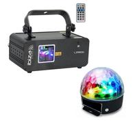 LASER LZR60G + ASTRO BALL JEUX DE LUMIERE PUISSANT PA DJ SONO MIX BAR CLUB DISCO DANSE discothèque strobo sport NOEL