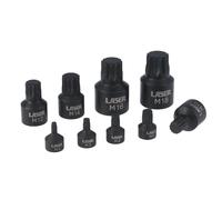 Laser Outils Bas Profil Douille Embout Spline Set 0.6cmD, 1cmD, 1.3cmD 9pc 6725