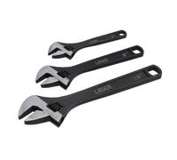 Laser Outils Clé Réglable Set 3pc Noir Avec Outil Rouleau Organisateur 8677