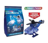 Laser Pegs, Véhicule, Construction, brique lumineuse, Jouet pour enfants dès 8 ans, LAU01