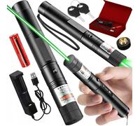 LASER POINTEUR LASER PUISSANT POINT VERT CHARGEUR DE BATTERIE 4 en 1