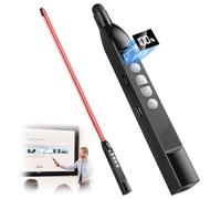 Laser Pointeur USB 2.4 Ghz, Pointeur Laser Rouge Puissant à 3 Niveaux, Pointeur Télescopique, Minuterie de Compte à Rebours Jusqu'à 199 Min, Compatible Avec Plusieurs SystèMes Et Logiciels