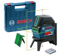 Laser points et lignes GCL 2-15 G Professional + 3 piles 1,5 V + coffret BOSCH 0601066J00