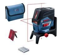 Laser points et lignes GCL 2-50 C Professional + 4 piles 1,5 V + adaptateur BOSCH 0601066G00