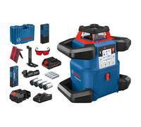 Bosch Professional 18V System Laser rotatif GRL 600 CHV 18V (1 batterie 18V, 4Ah + chargeur, connecté, 600m, coffret de transport)