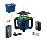 Laser rotatif BOSCH Professional GRL 18V-4-34 CVG - Vert H+V 400 m IP66 - L-BOXX - Sans batterie ni chargeur