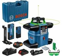 Laser rotatif Bosch Professional GRL 650 CHVG avec batterie, piles, cellule, lunettes, supports, platine, en coffret - 0601061V00