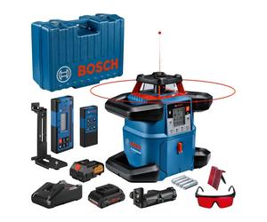 Laser rotatif connecté 18V GRL 600 CHV Professional + 1 batterie Procore 4Ah + chargeur + coffret standard BOSCH 0601061F00