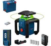 Laser rotatif GRL18V-3-31G - BOSCH - dans L-BOXX 374 avec 2 piles (AA), Support pour récepteur laser LR 6/7 - 0601061G01