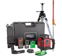 Laser rotatif Levelfix 650HVSG multifonction vert - Set 2 avec Trépied 3 m + Mire de mesure 5 m - NETIM - 554652