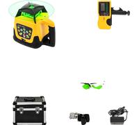 Laser rotatif VEVOR, haute précision ±20", large plage de mesure 500 m,faisceau vert 1