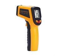 Laser sans Contact Thermomètre Infrarouge Gun de température avec Instant-Read Digital C/F Sélection Surface, Jaune et Bleu -58℉~1152℉(-50℃~600℃) Jaune