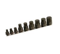 Laser Tools Bas Profil Impact Af Douille Embout Hexagonal Set 0.6cmD, 1cmD 9pc