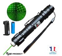 Laser Vert Haute Performance M-PROGECT® | 50 MW 532 NM Portée 5000 mètres, avec Pile Rechargeable 18650 et Chargeur USB