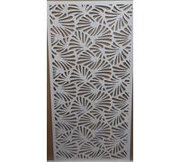 LaserKris - Grille décorative pour radiateur ou armoire en panneau MDF perforé de 3 mm d'épaisseur (Différentes tailles) Motif MP2 (Blanc amorcé, 1200 mm x 610 mm)