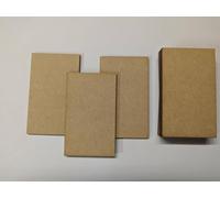 LaserKris LaserkrisBases rectangulaires en Bois MDF pour Artisanat Wargames Bolt Action Warhammer Games 10 Pack 100mmx 60mm (10cm x 6cm) Taille