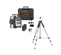 Laserliner 036.295A CompactPlane-Laser 3G Pro - Vert - 30 M + VarioStand L Trépied Laser