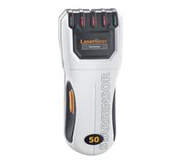 Laserliner Détecteur, StarSensor 50, scanner mural pour le bois, le métal et les câbles sous tension dans les cloisons sèches, détecteur de câbles avec alerte de tension permanente, piles incluses